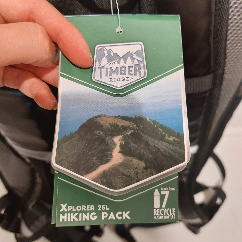 TIMBER RIDGE Unisex Hiking Waiststrap Backpack